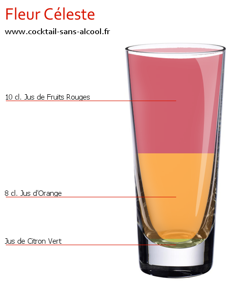 Photo Cocktail FLEUR CÉLESTE Cocktail FLEUR CÉLESTE