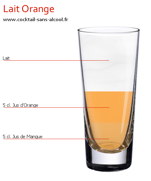 Cocktail LAIT ORANGE