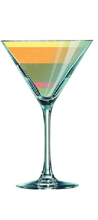 Cocktail ARC EN CIEL FIZZ